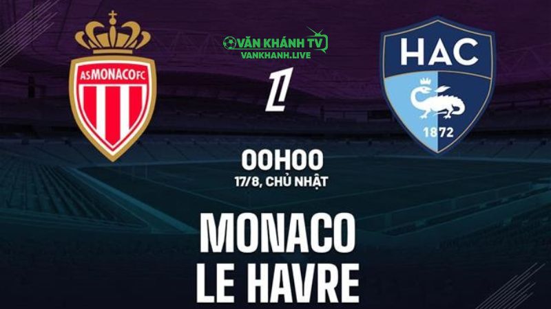 Nhận định Monaco vs Le Havre, 0h00 ngày 17/8 tại Ligue 1.